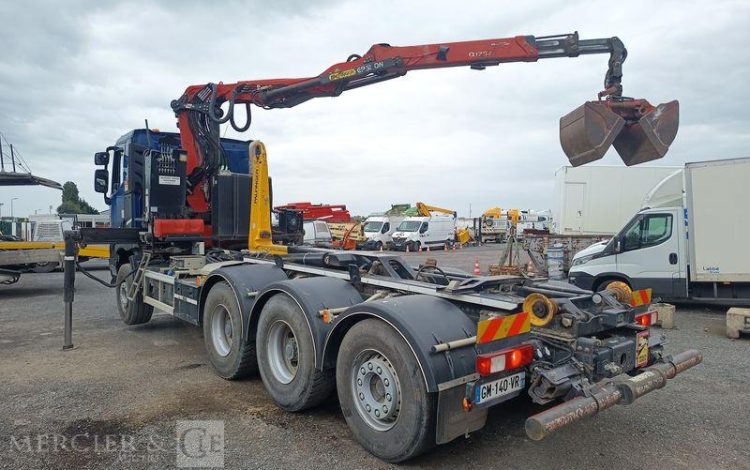 RENAULT PORTEUR C480 DTI 13 B 100 AMPLIROOL AVEC GRUE AUXILIAIRE – DIESEL – ANNEE 2023 BLEU GM-140-VR