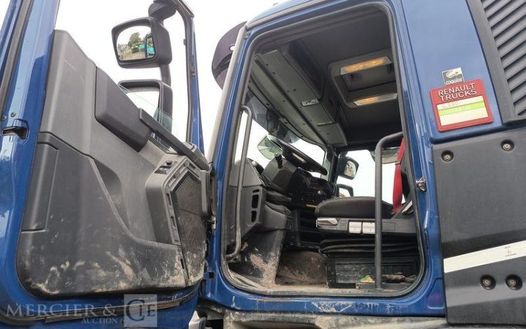 RENAULT PORTEUR C480 DTI 13 B 100 AMPLIROOL AVEC GRUE AUXILIAIRE – DIESEL – ANNEE 2023 BLEU GM-140-VR