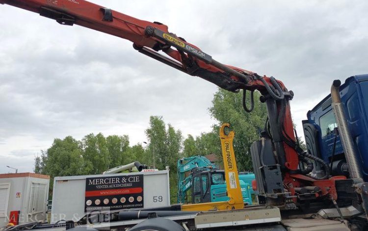 RENAULT PORTEUR C480 DTI 13 B 100 AMPLIROOL AVEC GRUE AUXILIAIRE – DIESEL – ANNEE 2023 BLEU GM-140-VR