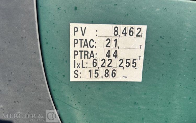 SCANIA G410 – GAZ – NE DEMARRE PAS KILOMETRAG INCONNUE VERT GT-764-NR