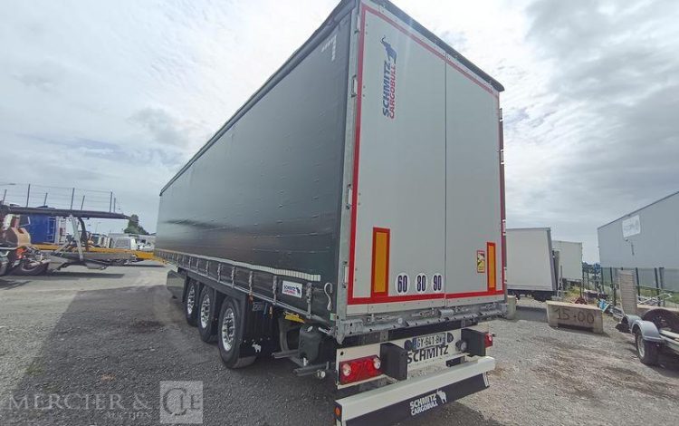 SCHMITZ SEMI REMORQUE SCB S3 BACHEE 3 ESSIEUX – PTAC 38 TONNES – 319249 KMS – ANNEE 2024  GY-641-BW