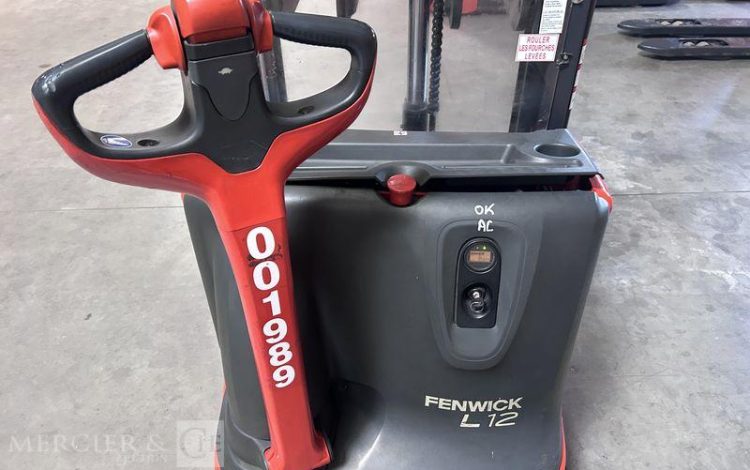 FENWICK GERBEUR ELECTRIQUE L12 I – CAP 1T2 – AN 2018 – 1952 HEURES ROUGE J01989