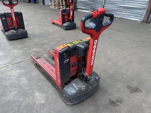 LINDE TRANSPALETTE ELECTRIQUE MT15 – CAP 1T5 – AN 2021 – 180 HEURES ROUGE Y66232