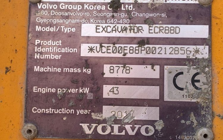 VOLVO ECR 88 D  PEL010431
