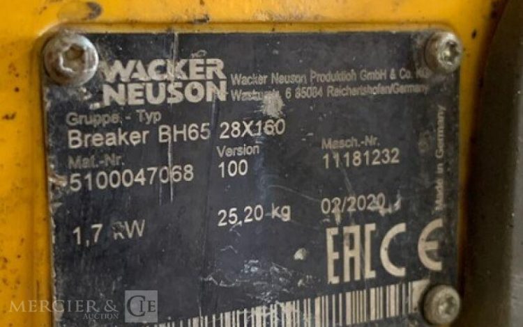 WACKER NEUSON BH65  10MAM72026