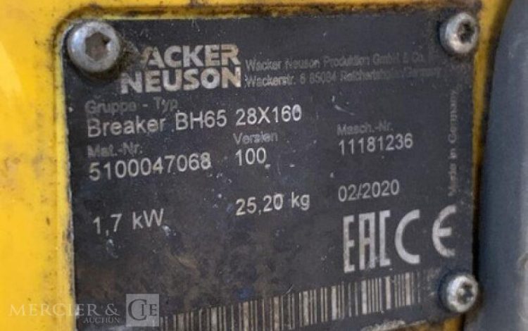 WACKER NEUSON BH65  10MAM72026