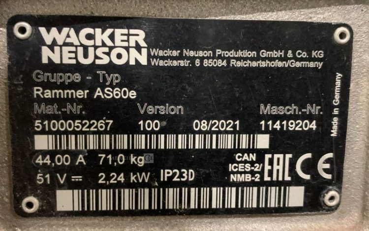 WACKER NEUSON   44MAM72026