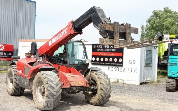 MANITOU CHARIOT TELESCOPIQUE MLT741-120LSU DIESEL 5,9M – 4,1 TONNES – 1124 H – AN 2009  263430