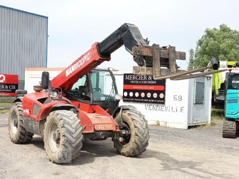 Chariot télescopique Manitou MLT741-120LSU DIESEL 5,9M - 4,1 TONNES - 1124 H - AN 2009 — occasion, 1 124 h