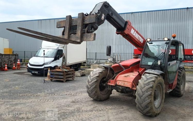MANITOU CHARIOT TELESCOPIQUE MLT741-120LSU DIESEL 5,9M – 4,1 TONNES – 1124 H – AN 2009  263430