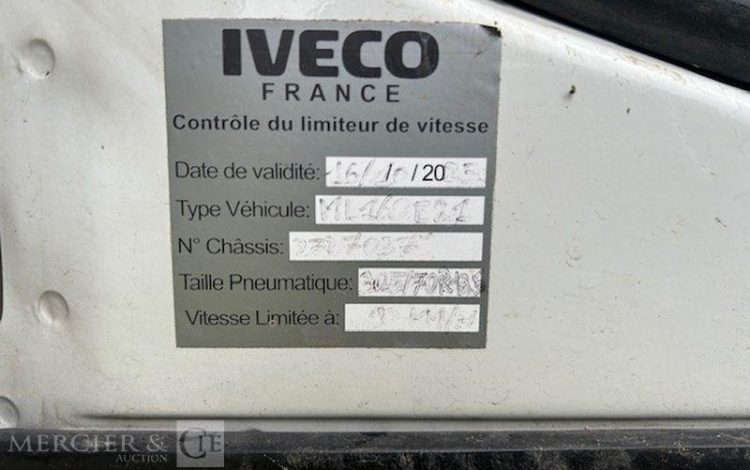 IVECO NACELLE EUROCARGO 160-210 GNV – EN DESIGNATION BLANC GS-906-TW