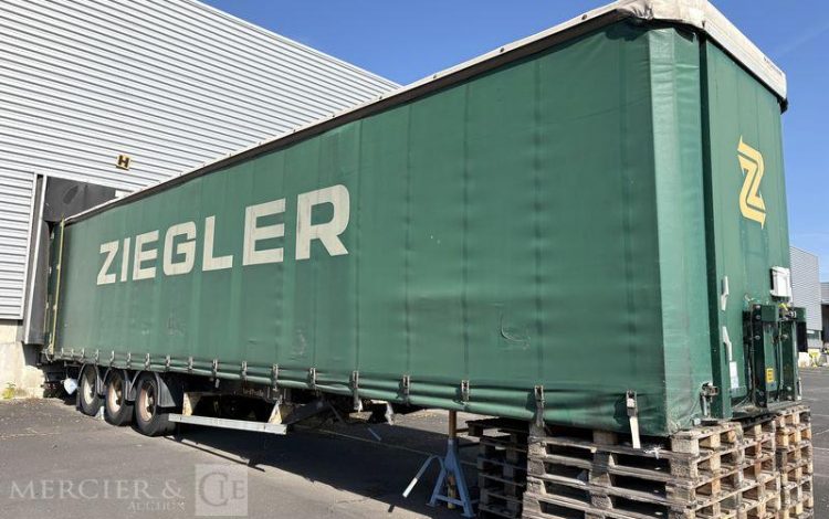 LECITRAILER SREM PLSC 3 ESSIEUX 34T VERT 3742WX63