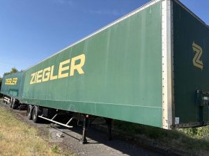 FRUEHAUF SREM FOURGON 2 ESSIEUX VERT 6264WK63