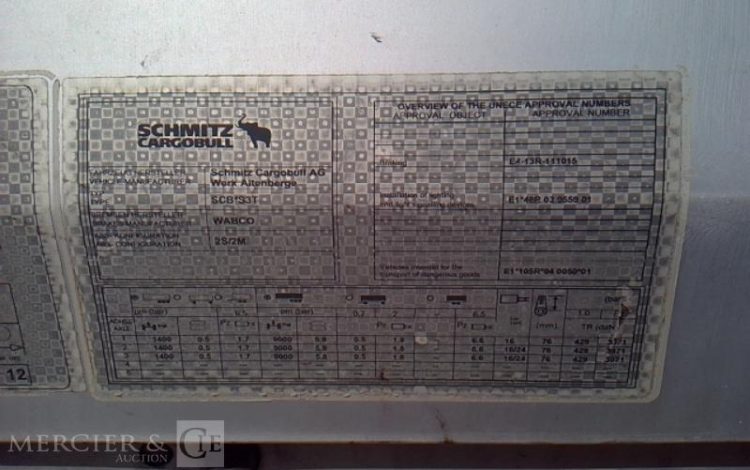 SCHMIDT SEMI REMORQUE PLATEAU 3 ESSIEUX – PTAC 38T  BZ-126-PP
