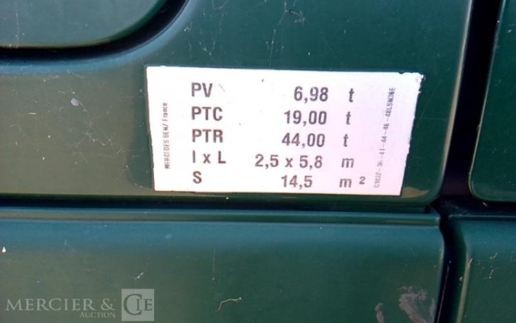 MERCEDES ACTROS 1844 – 4X2  – PTAC 19T  CG-722-NB