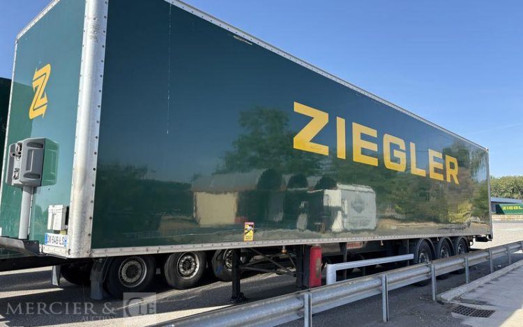 FRUEHAUF SREM FOURGON 3 ESSIEUX 38T VERT DK-646-LS