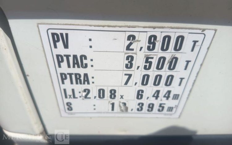 IVECO DAILY 35C15 DOUBLE CABINE AVEC BENNE – DIESEL – 229935 KMS – ANNEE BLANC DL-178-AL