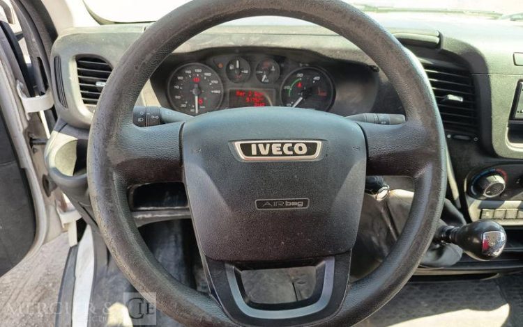 IVECO DAILY 35C13 BENNE DOUBLE CABINE – DIESEL – 91792 KMS – ANNEE 2015 BLANC DV-970-LQ