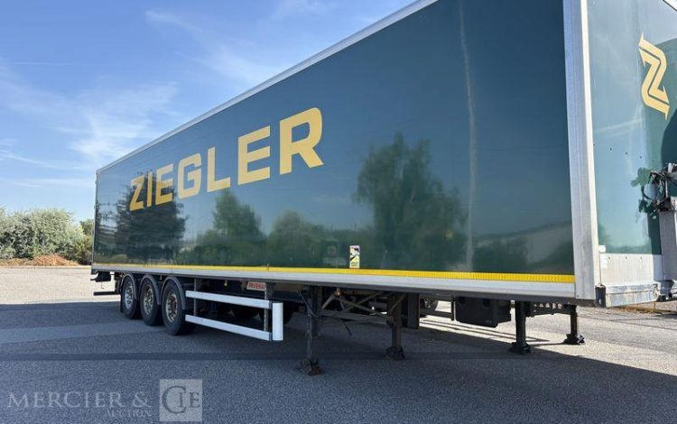FRUEHAUF SREM FOURGON 3 ESSIEUX 38T VERT EJ-986-HZ