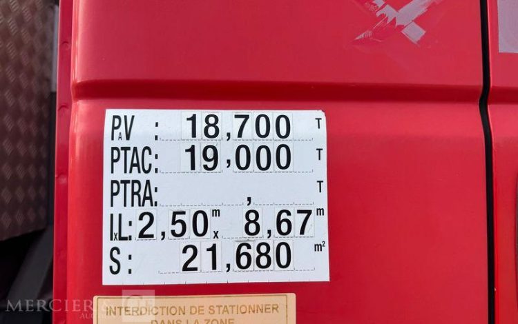 IVECO TRAKKER 360 ES ELEVATEUR A NACELLE MJ375 38M  – DIESEL – 118135 KMS – ANNEE 2017 ROUGE EL-501-NF