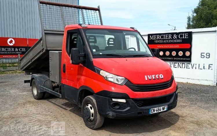 IVECO 35C12 BENNE SIMPLE CABINE COFFRE  EN-464-NF