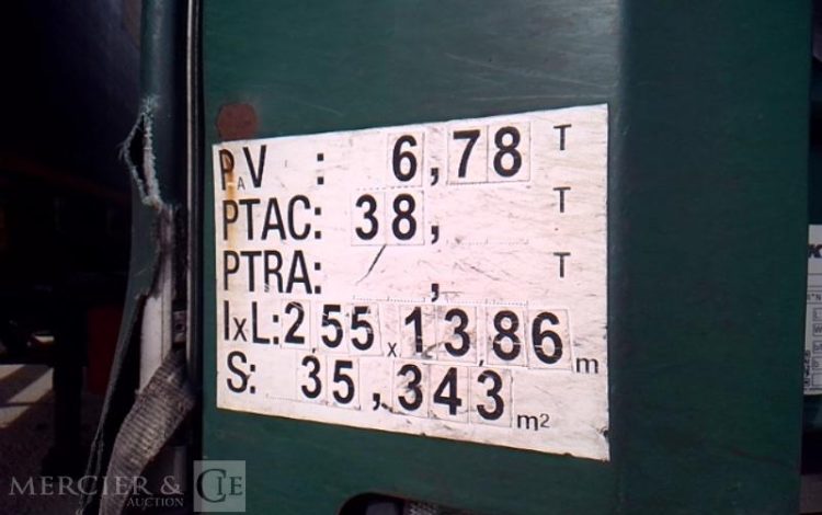KRONE SEMI REMORQUE BACHE 3 ESSIEUX PTAC 38T  EY-953-RH