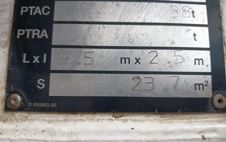 BENALU SEMI BENNE CEREALIERE BASCULANTE 3 ESSIEUX – PTAC 38 TONNES – ANNEE 2019  FC-023-ZK