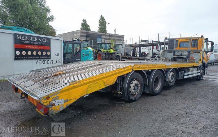 IVECO STRALIS 420 PORTE ENGIN -DIESEL – PTAC : 32 TONNES – 138425 KMS – ANNEE 2019 JAUNE FD-702-EN