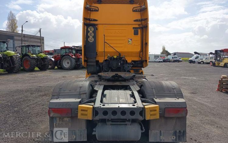IVECO STRALIS 460 NP – GAZ – PTRA : 44 TONNES – 114079 KMS – ANNEE 2019 JAUNE FE-680-YL