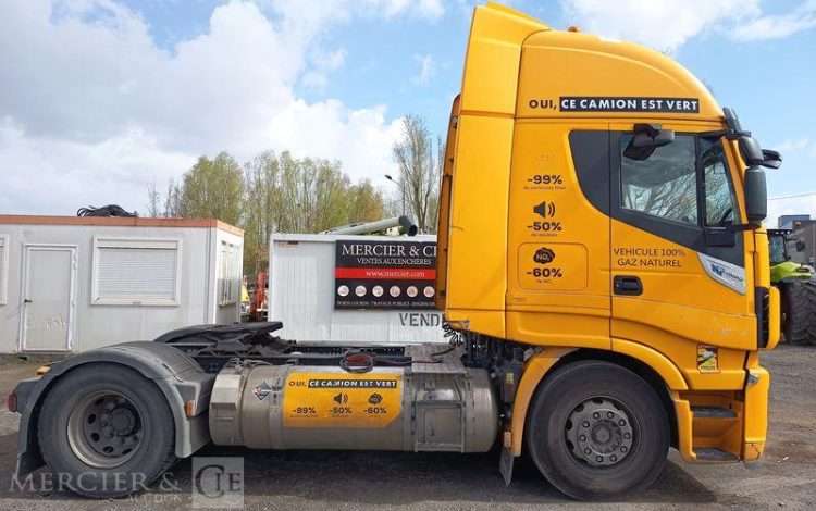 IVECO STRALIS 460 NP – GAZ – PTRA : 44 TONNES – 114079 KMS – ANNEE 2019 JAUNE FE-680-YL
