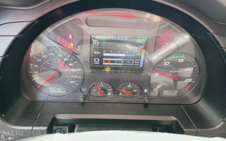 IVECO STRALIS 460 NP – GAZ – PTRA : 44 TONNES – 114079 KMS – ANNEE 2019 JAUNE FE-680-YL