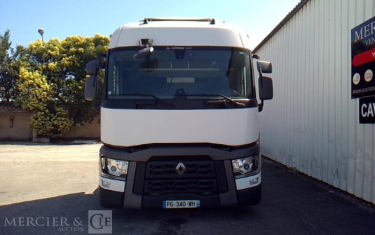 RENAULT T480 COMFORT PORTE CONTAINER HAYON 4X2 PTAC 19T  FG-340-WH