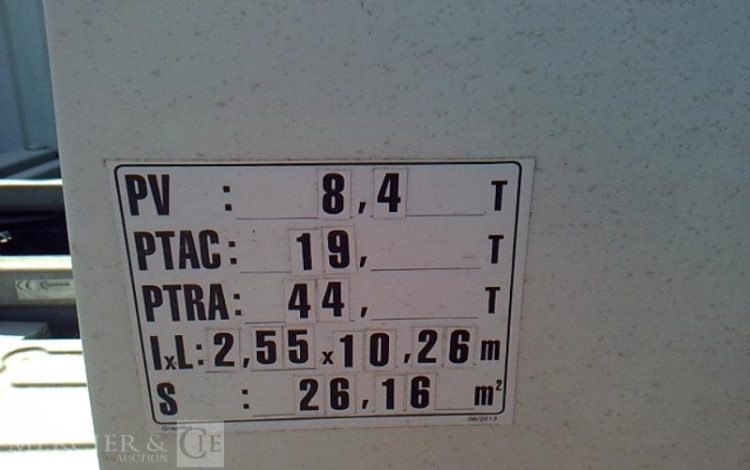 RENAULT T480 COMFORT PORTE CONTAINER HAYON 4X2 PTAC 19T  FG-340-WH