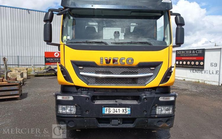 IVECO STRALIS 420 PORTE ENGIN DIESEL – PTAC 32 TONNES – 304711 KMS – ANNEE 2019 JAUNE FG-341-XS