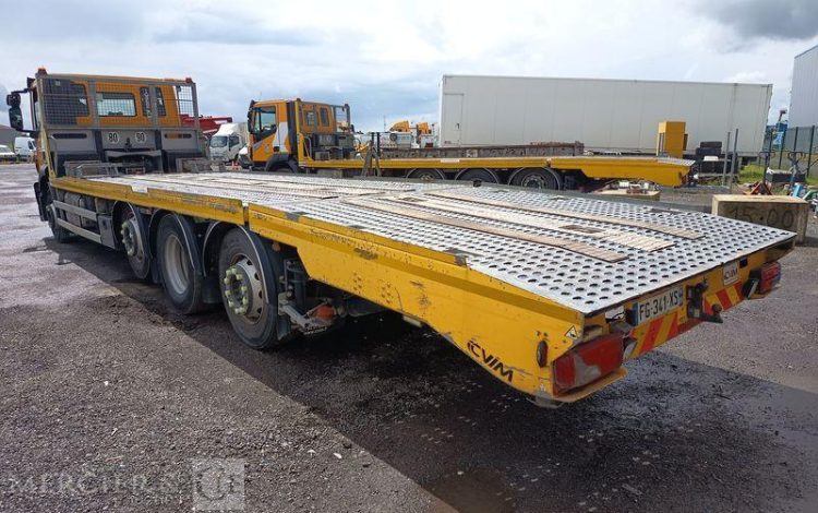 IVECO STRALIS 420 PORTE ENGIN DIESEL – PTAC 32 TONNES – 304711 KMS – ANNEE 2019 JAUNE FG-341-XS