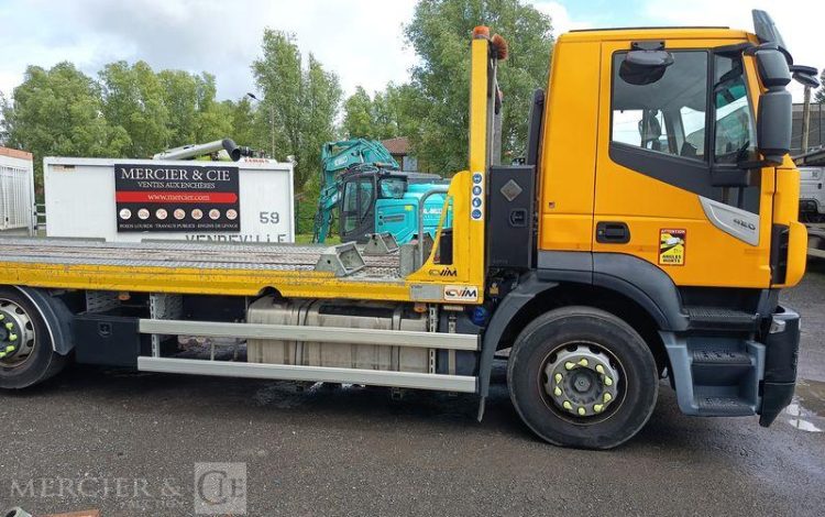 IVECO STRALIS 420 PORTE ENGIN DIESEL – PTAC 32 TONNES – 304711 KMS – ANNEE 2019 JAUNE FG-341-XS
