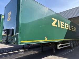 LECITRAILER SREM FOURGON 3 ESSIEUX 38T HAYON VERT FL-428-GL