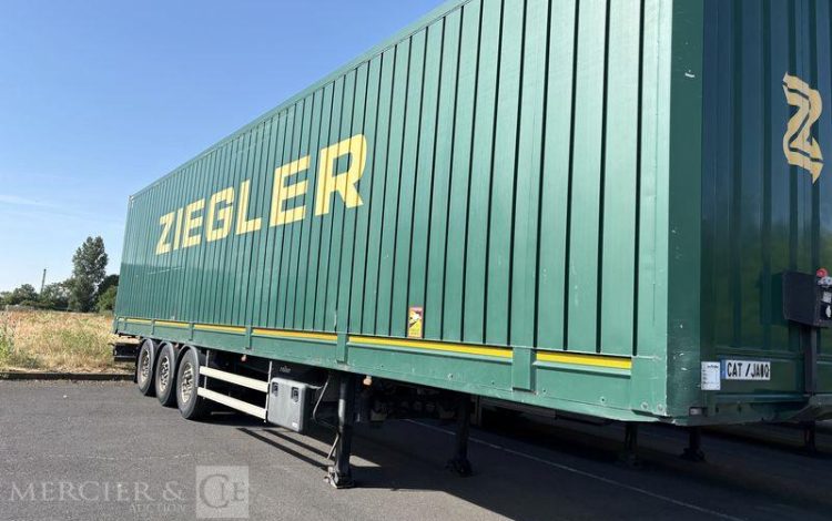 LECITRAILER SREM FOURGON 3 ESSIEUX VERT FM-543-EZ
