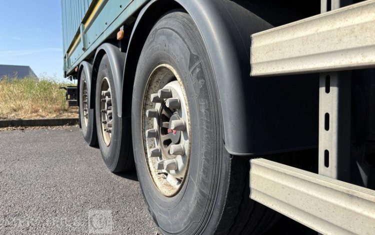 LECITRAILER SREM FOURGON 3 ESSIEUX VERT FM-543-EZ