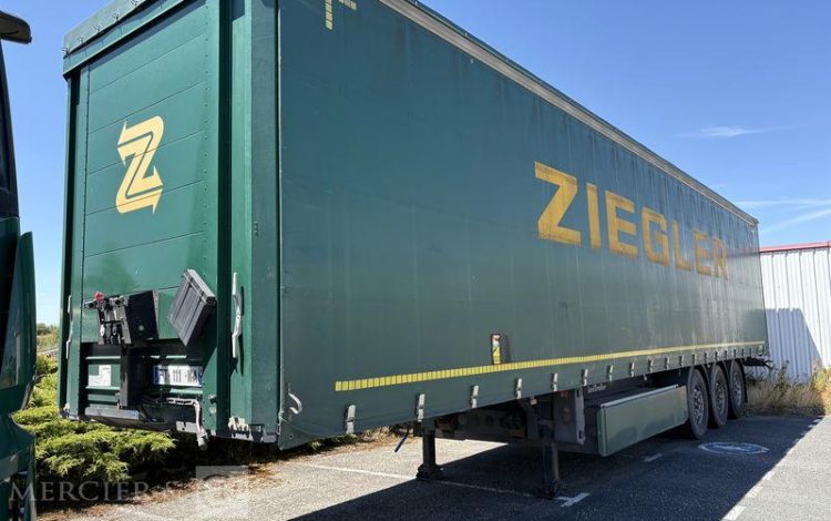 LECITRAILER SREM PLSC 3 ESSIEUX 38T HAYON VERT FT-111-WA