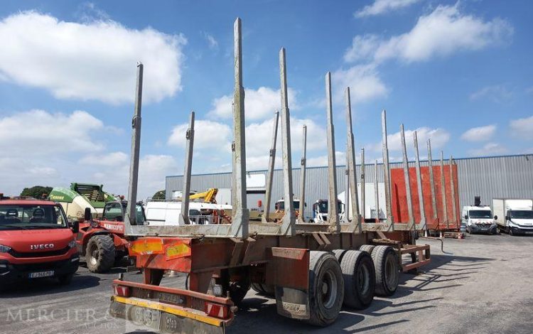 LOUAULT SEMI REMORQUE FORESTIERE SR39 – 3 ESSIEUX – PTAC : 28 TONNES – ANNEE 2021  GA-327-FJ