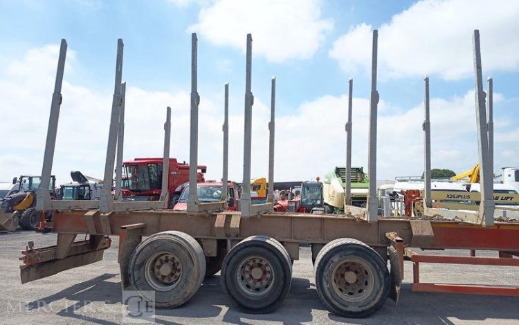LOUAULT SEMI REMORQUE FORESTIERE SR39 – 3 ESSIEUX – PTAC : 28 TONNES – ANNEE 2021  GA-327-FJ