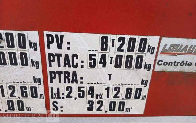 LOUAULT SEMI REMORQUE FORESTIERE SR39 – 3 ESSIEUX – PTAC : 28 TONNES – ANNEE 2021  GA-327-FJ