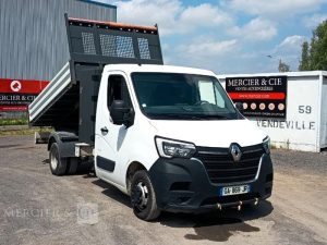 RENAULT MASTER 2,3 DCI 16V 163CV BENNE AVEC COFFRE ACIER DIESEL – ANNEE 2021 BLANC GA-869-JR