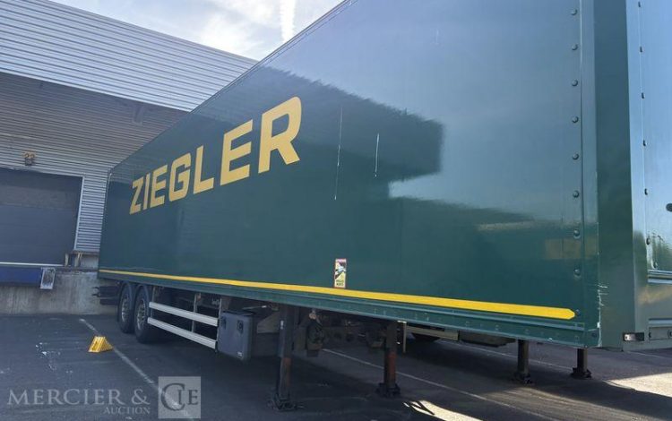 LECITRAILER SREM FOURGON 2 ESSIEUX VERT GF-735-HZ