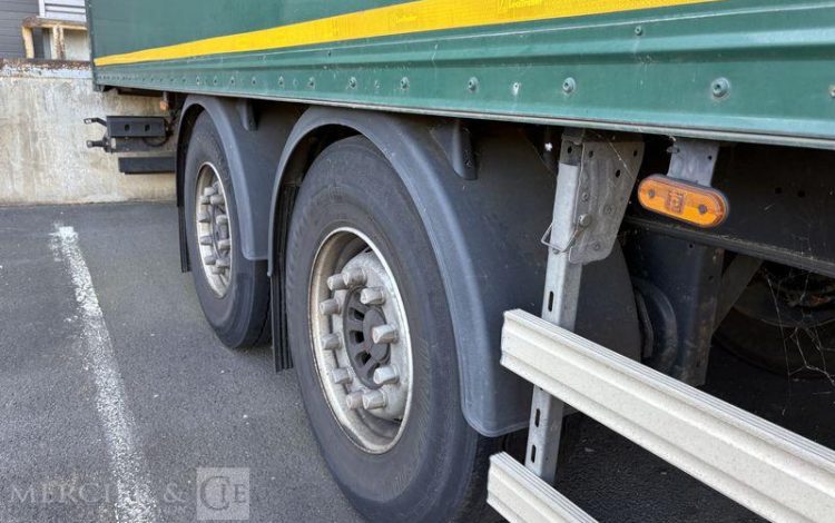 LECITRAILER SREM FOURGON 2 ESSIEUX VERT GF-735-HZ