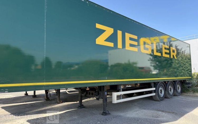 LECITRAILER SREM FOURGON 3 ESSIEUX VERT GG-060-YH