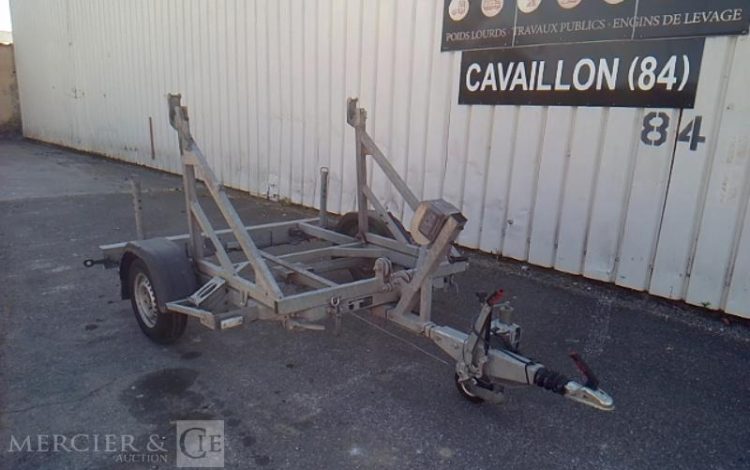 LANCIER REMORQUE PORTE TOURET K750 – 1 ESSIEU – PTAC 1T –  GK-016-NC