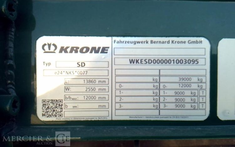 SEMI REMORQUE BACHE  GL-597-PT