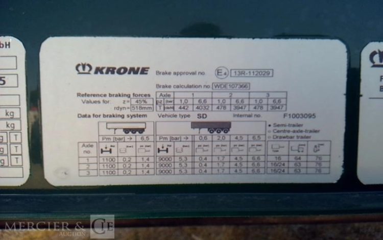 SEMI REMORQUE BACHE  GL-597-PT